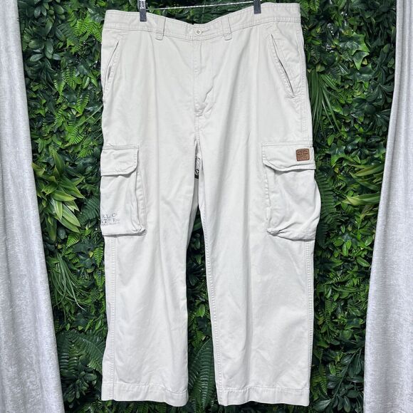VTG POLO RALPH LAUREN Pants Men 40x30 Khaki Cargo Combat Utility Surplus 1773 - Picture 2 of 9